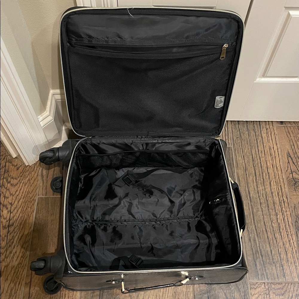 Victoria's Secret Shiny Black Textured Carry-On - Picture 8 of 9